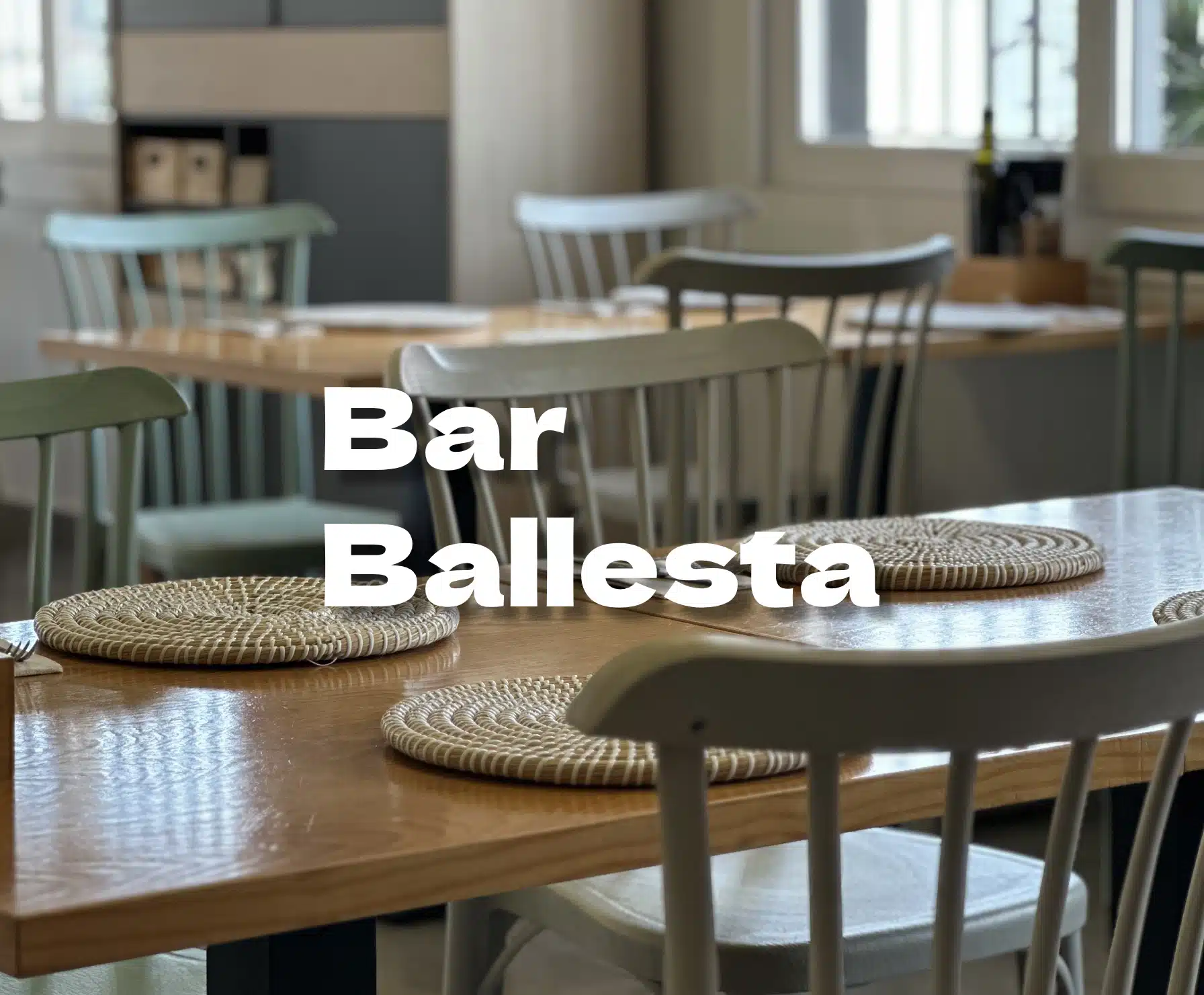 portada bar ballesta establecimiento preparado para comensales