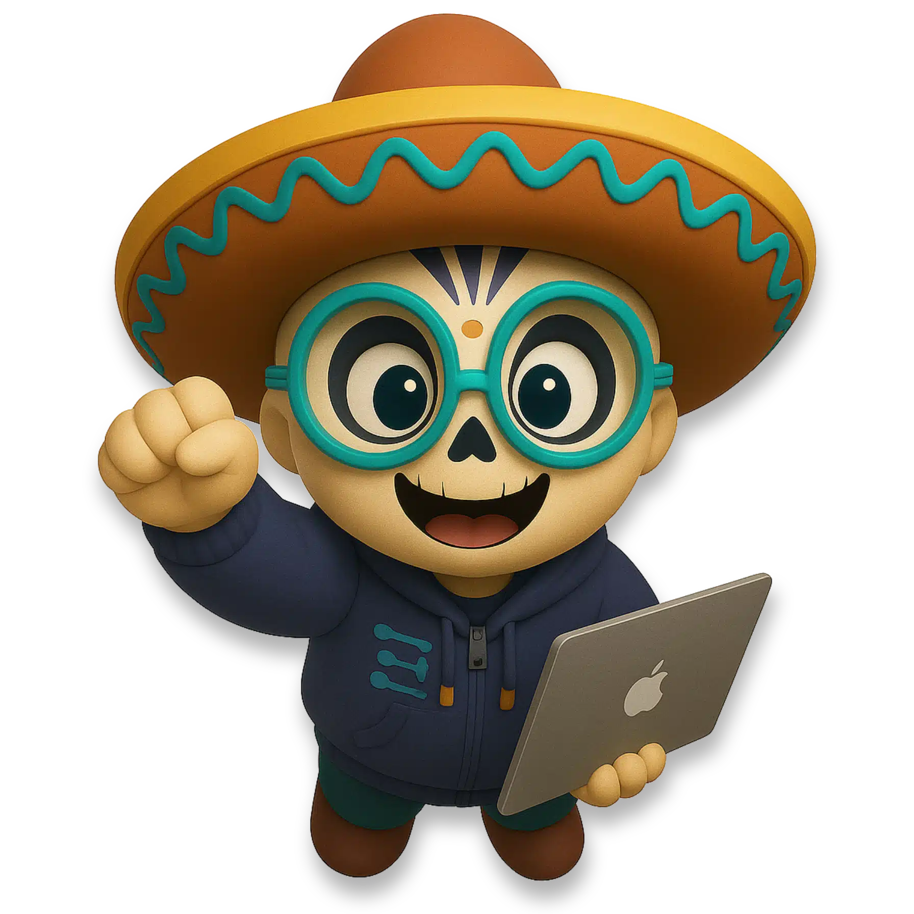 mambito-mascota-dalemambo-euforico-alegre-saltando